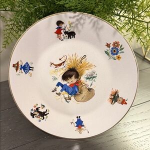 Vintage Children's Storybook China Plate